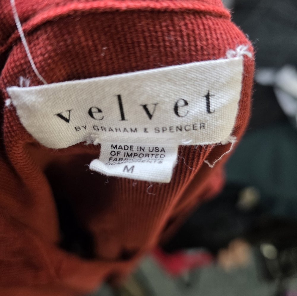 Velvet Deep Red Long Sleeve Dress - Picture 5 of 5
